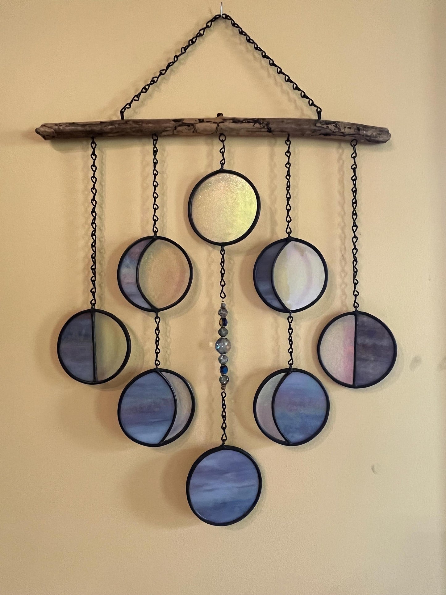 Moon Phases Stained Glass Suncatch/Decor