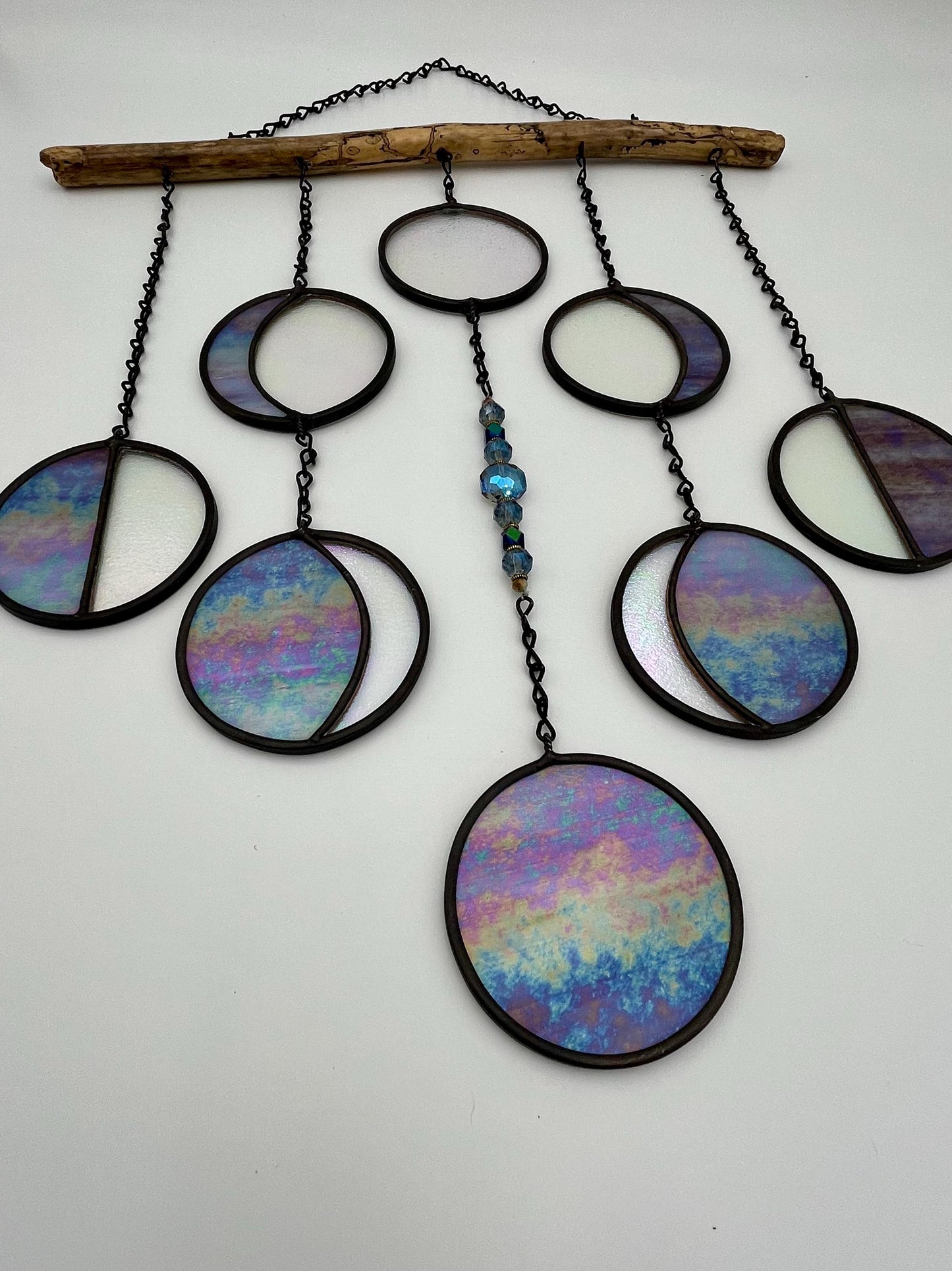 Moon Phases Stained Glass Suncatch/Decor