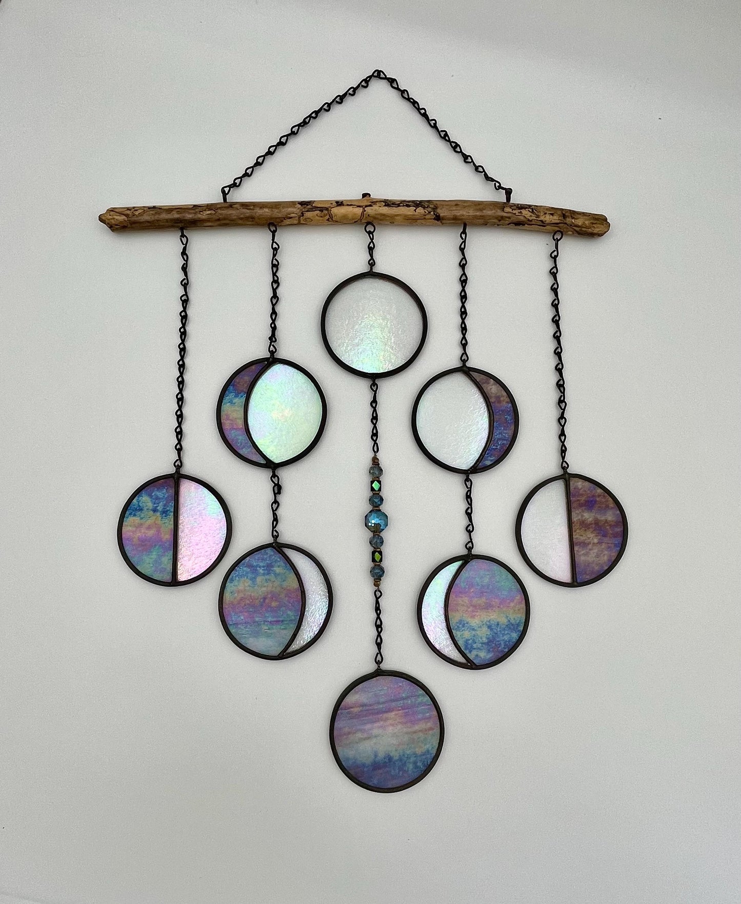 Moon Phases Stained Glass Suncatch/Decor